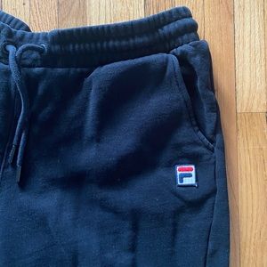 Fila black joggers